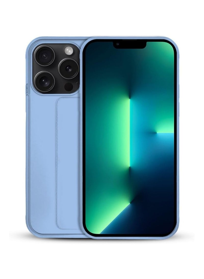 iPhone 16 Case Cover Finger Grip holder Phone Car Magnetic Multi-function Shockproof Protective Case Two-in-one Phone holder Case (light Blue, iPhone 16) - Image 2