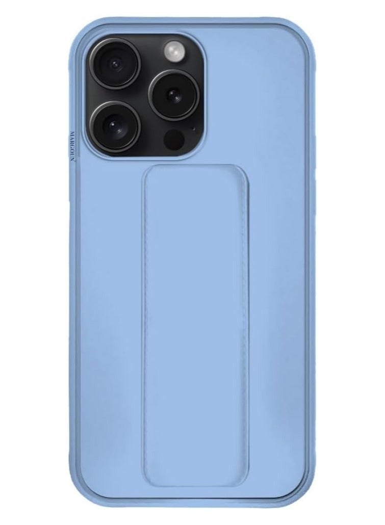iPhone 16 Case Cover Finger Grip holder Phone Car Magnetic Multi-function Shockproof Protective Case Two-in-one Phone holder Case (light Blue, iPhone 16) - Image 4