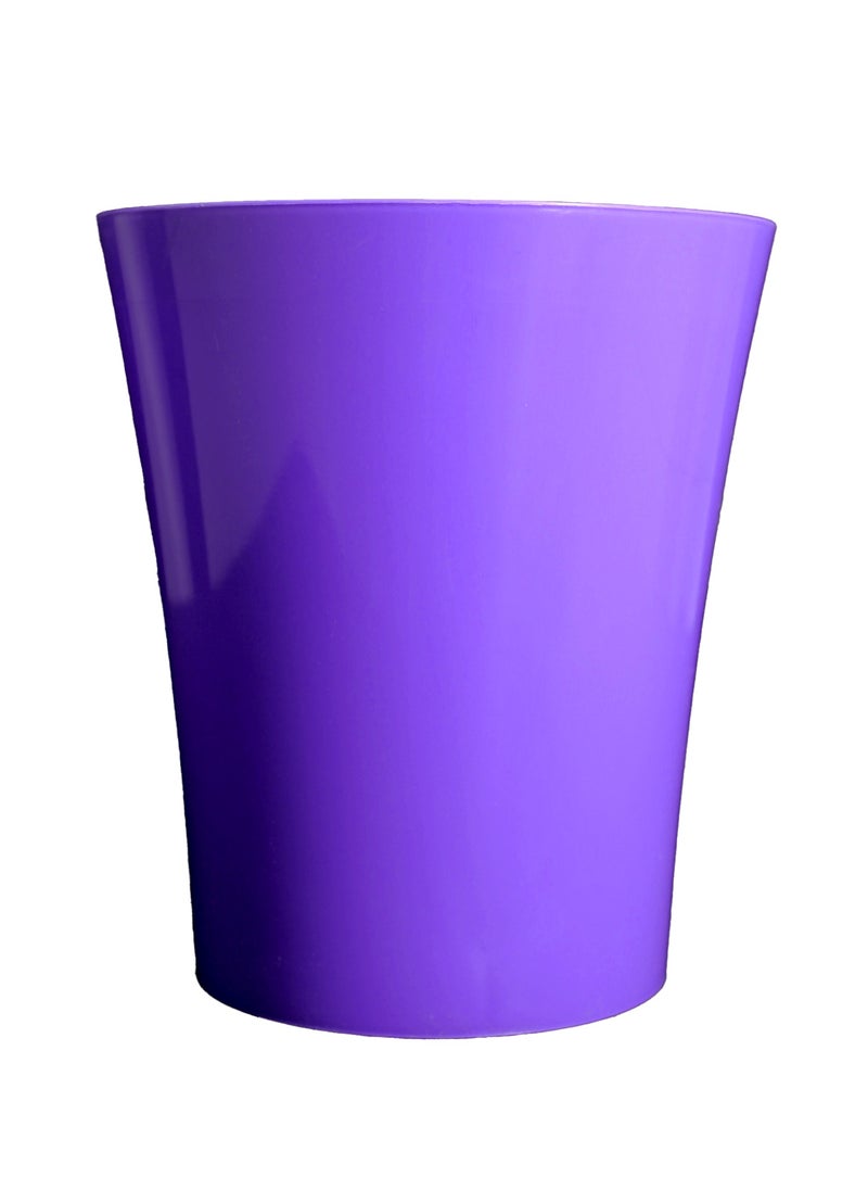 vsell24 - Vibrant Purple Plastic Flower Pot - Durable and Lightweight - Image 1