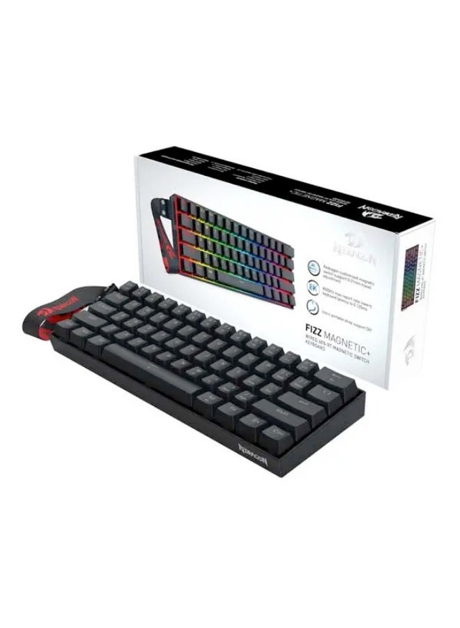 ريد REDRAGON K617 Fizz Magnetic+ Wired 60% RT Magnetic Switch Gaming Keyboard - Black | K617GGB-RGB-MP - Image 1