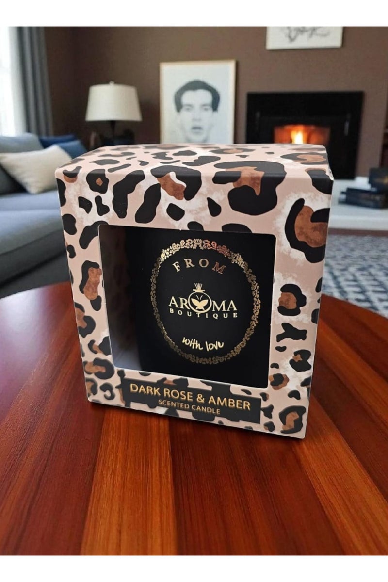 Aroma Scented Candle In A Luxurious Black Cup With A Steel Lid With A Floral Scent - Image 2