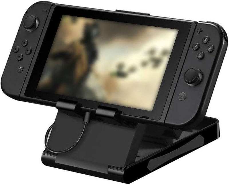 Zopsc Foldable Play Stand, Adjustable Support for Game Console, Portable Holder for Host Lite Console, Black - Image 5