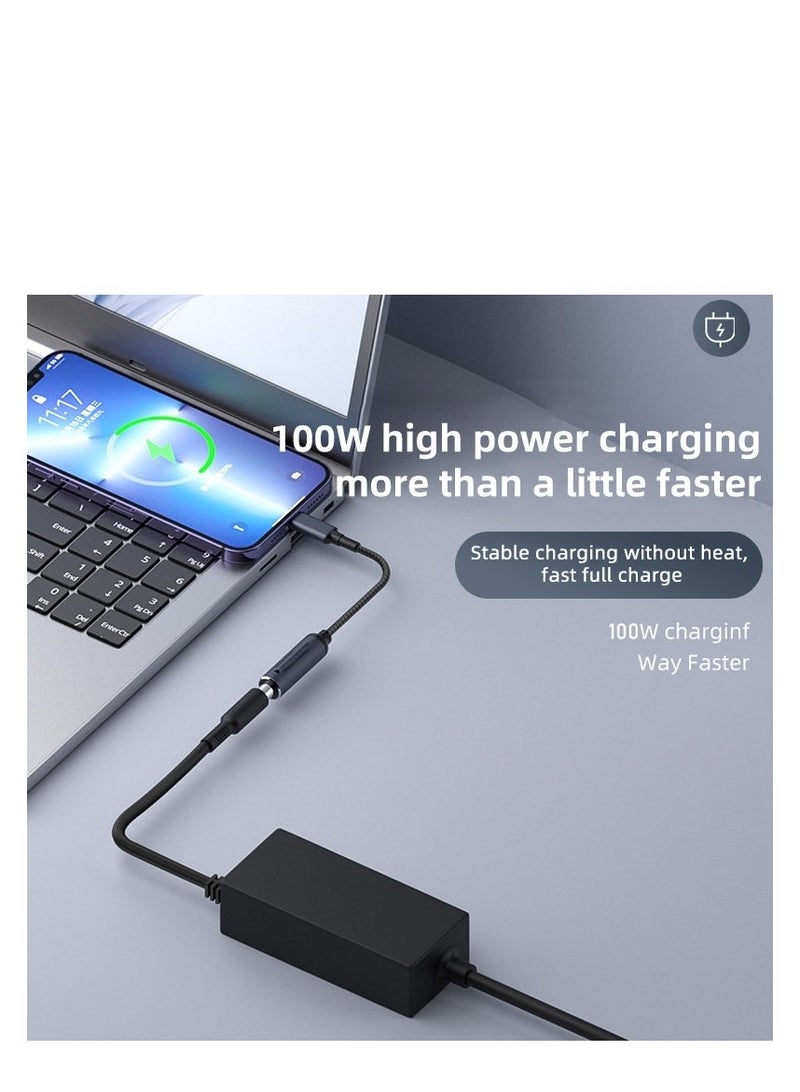 Terabyte DC 6.0 x 3.7mm to USB-C / Type-C Male 100W Computer Charging Adapter Connector - Image 3