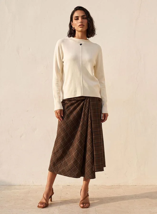 Splash FAV Smart Textured Crew Neck Sweater