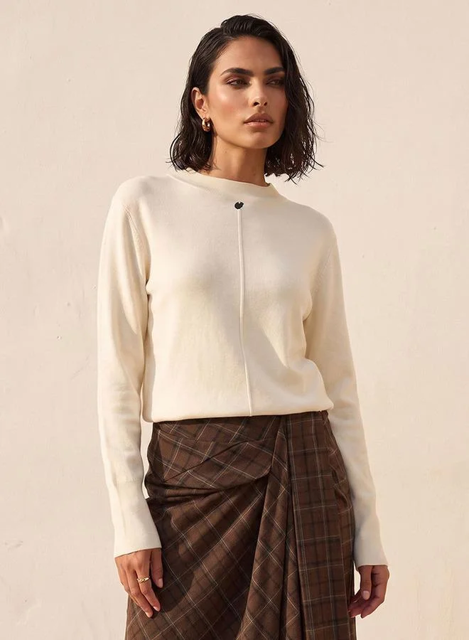 Splash FAV Smart Textured Crew Neck Sweater