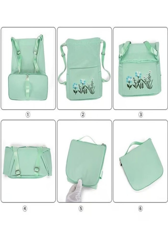 Drumstone (𝟓-𝐘𝐞𝐚𝐫 Warranty Premium Multiuse Embroidered Backpack for Women | Stylish School Bag for Girls | Waterproof Travel Bag | Gym & College Backpack with Drawstring - Image 2