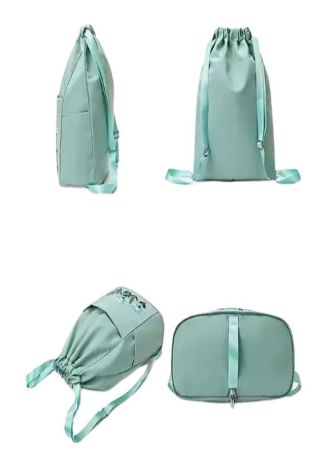 Drumstone (𝟓-𝐘𝐞𝐚𝐫 Warranty Premium Multiuse Embroidered Backpack for Women | Stylish School Bag for Girls | Waterproof Travel Bag | Gym & College Backpack with Drawstring - Image 1