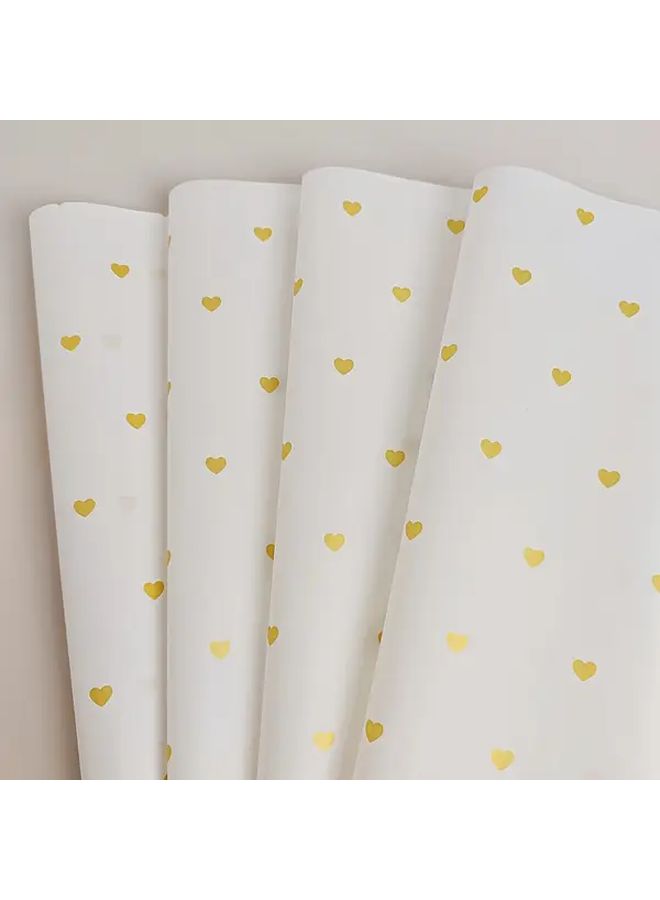 Golden Kraft Paper Sheets 30g Heart Pattern 20x14 for Gift Wrapping - Image 4