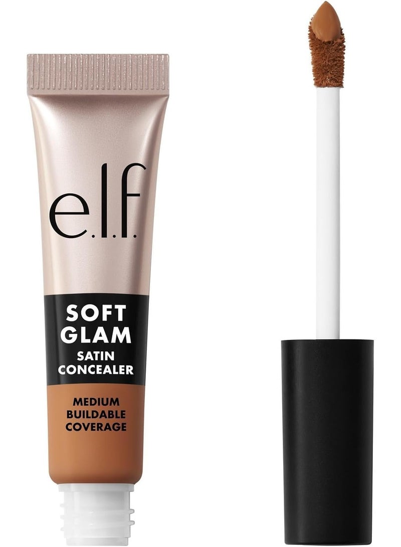 elf Soft Glam Satin Concealer – medium coverage for imperfections and the eye area; crease-resistant, long-lasting, and vegan; Shade: 42 Tan Neutral. - Image 1