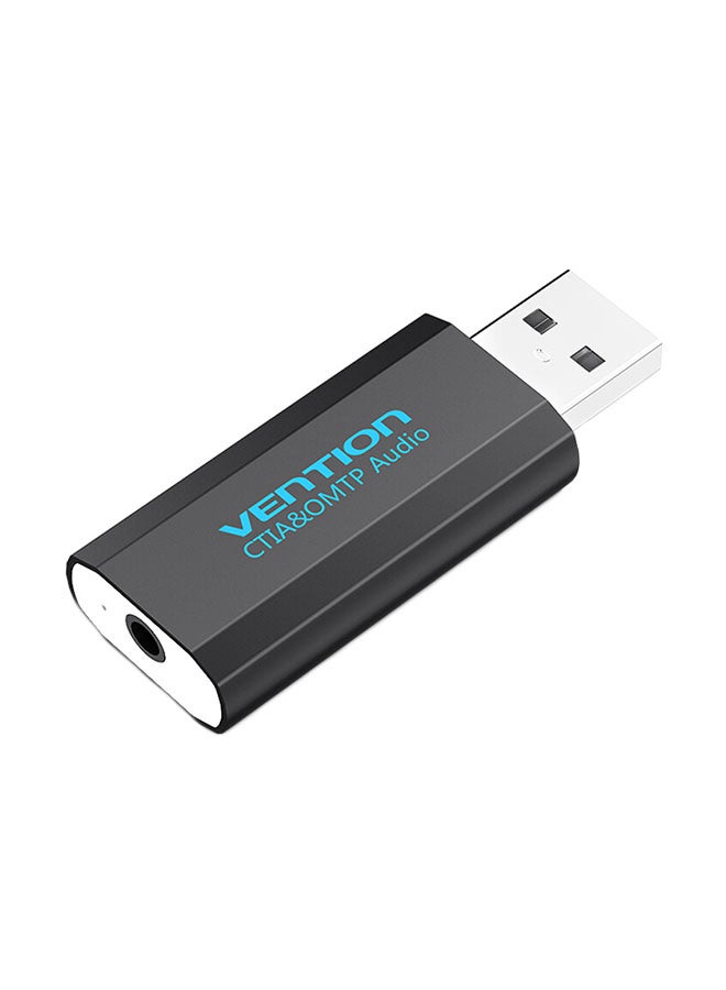 USB External Sound Card Black - Image 1