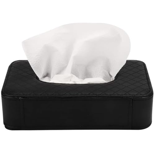 Maharsh Auto Accessories Car Sun Visor Tissue Box Paper Napkin Holder Tissue Holder Beige Or Black color-1pcs - Image 2