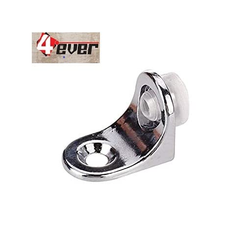 4 Ever 4ever L Shape Right Angle Glass Panel Shelf Clamp Holder Bracket Support Clip (Material :Zinc Alloy) (Single Shelf Button, Pack of 10) - Image 5