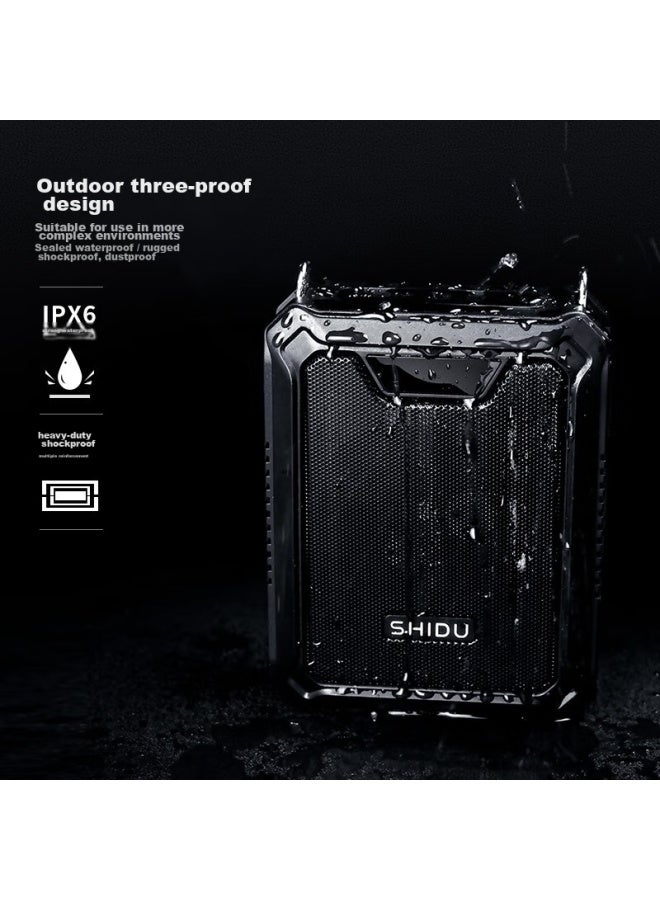 SHIDU M1000 Portable Amplifier, Teacher's Classroom Amplifier, High Volume Outdoor Speaker, Long Battery Life, Anti-howling Megaphone, Wireless Microphone, Black - Image 4