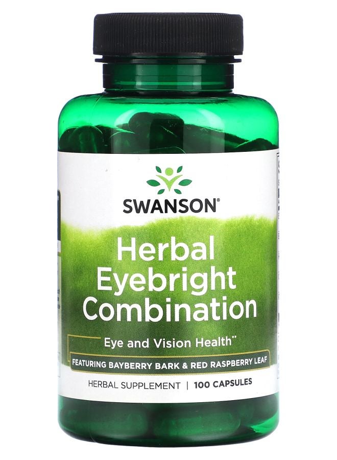 SWANSON Herbal Eyebright Combination 100 Capsules