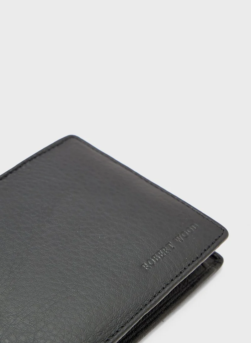 روبرت وود Genuine Leather Bi-Fold Wallet