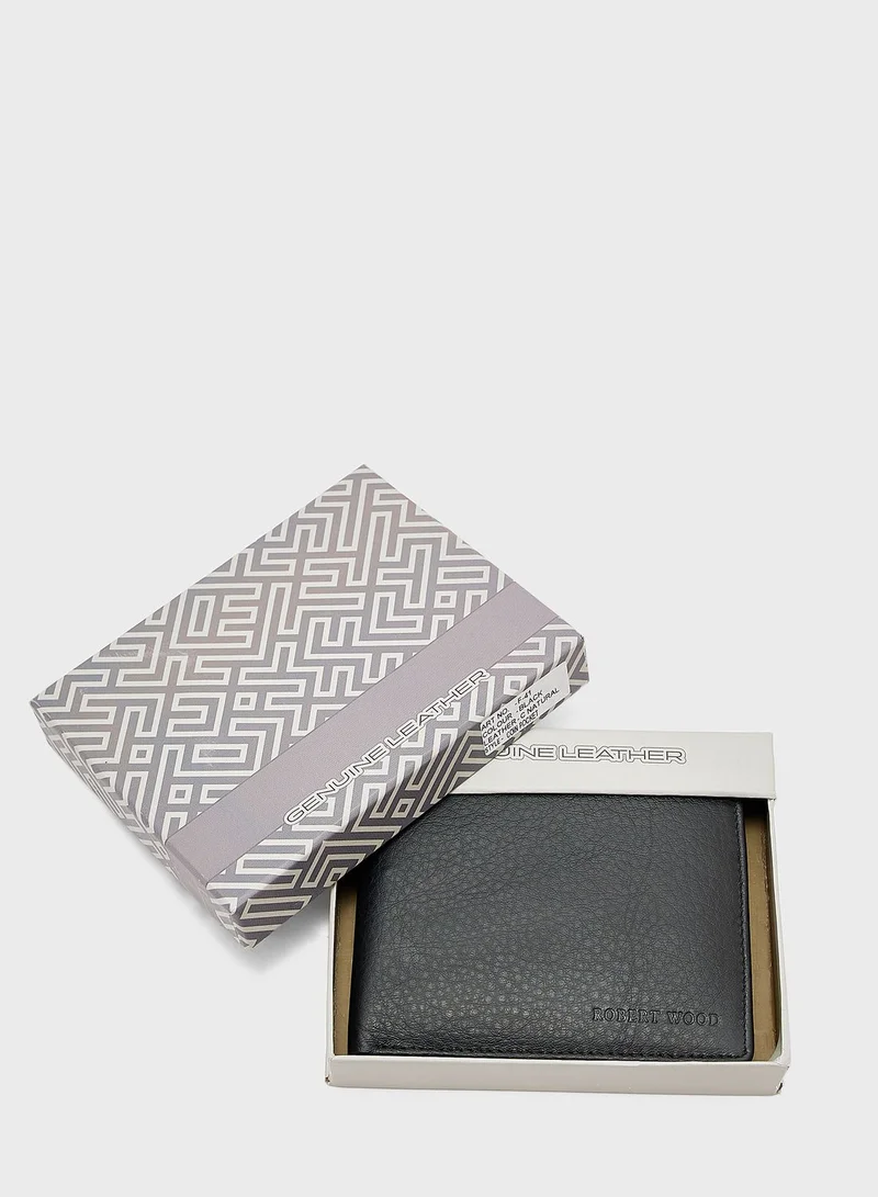 روبرت وود Genuine Leather Bi-Fold Wallet