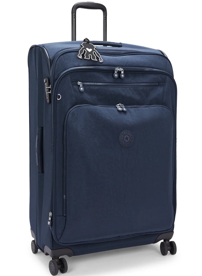 كيبلينغ حقيبة سفر كبيرة قابلة للتوسيع زرقاء - Image 4