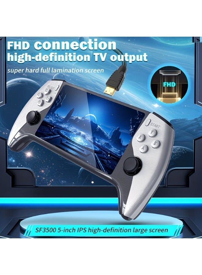 ELTRAZONE SF3500 Retro Handheld Game Console, 5-Inch IPS HD Screen, FHD Output, 256GB Expandable - Image 1