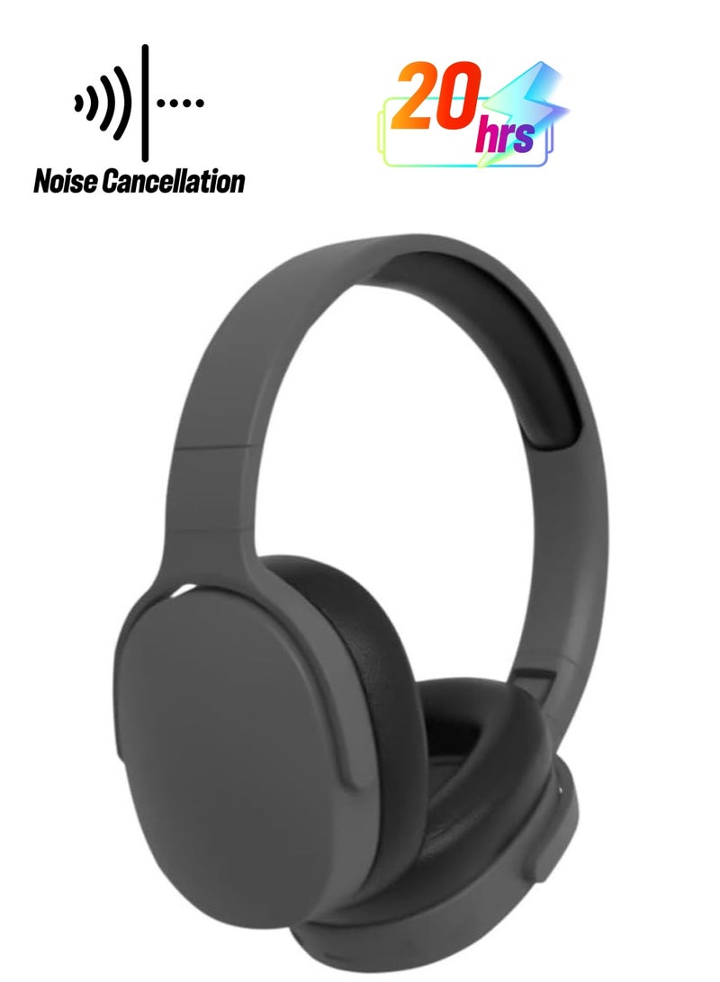 P2961 Head-worn Bluetooth Headset Wireless Heavy Bass Headset Full-ear Ultra-long Battery Life Bluetooth Headset with Intelligent Noise Cancellation, Foldable Wireless Headset HiFi, Ergonomic Blueto - Image 1