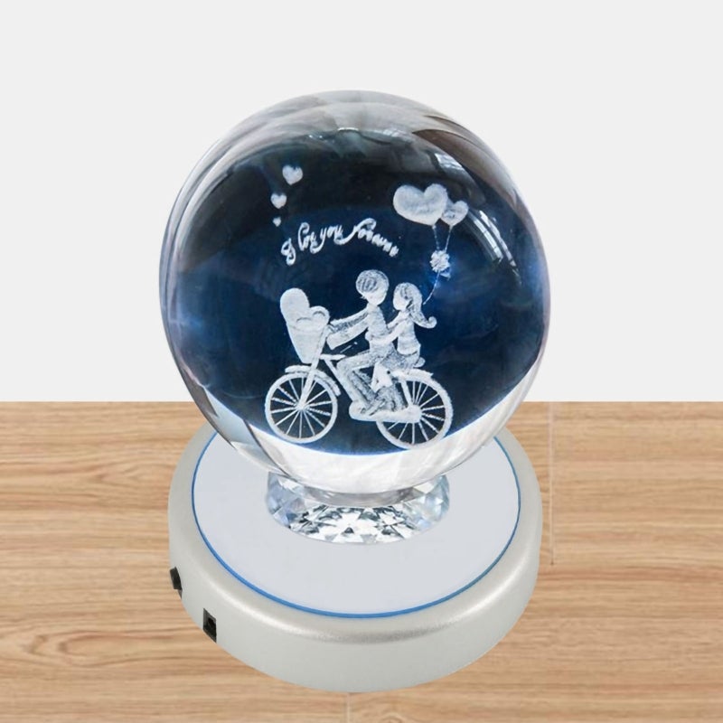 Led Crystal Base: 2/4/6 Colorful LEDs, USB Or Battery Powered, Touch Control Light - Reliable Bright Light Up Display Stand For Home Decor, Collectors - Image 2