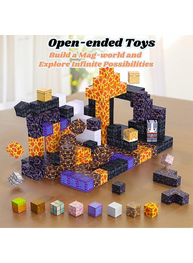 Beauenty 285PCS Blocks for Boys & Girls Age 3-8, STEM Montessori Sensory Magnetic attraction Toys for Toddlers, Gifts for 3+ Years Old Kids, 2CM Building Cubes Must Haves Construction Toys - Image 3