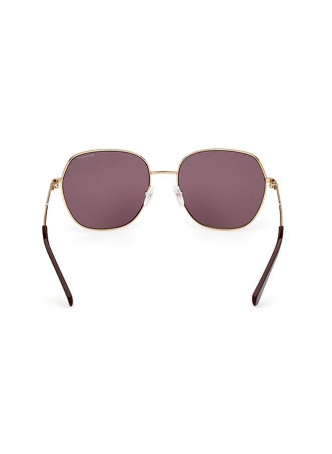 GANT Square Sunglasses For Women - Shiny Pale Gold  - Image 5