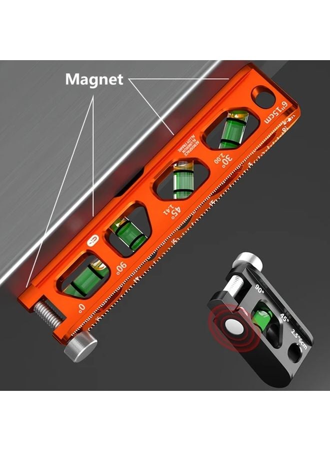 Mini Magnetic Level Tool Small Size High Precision Bubble Vial For DIY Carpentry - Image 2