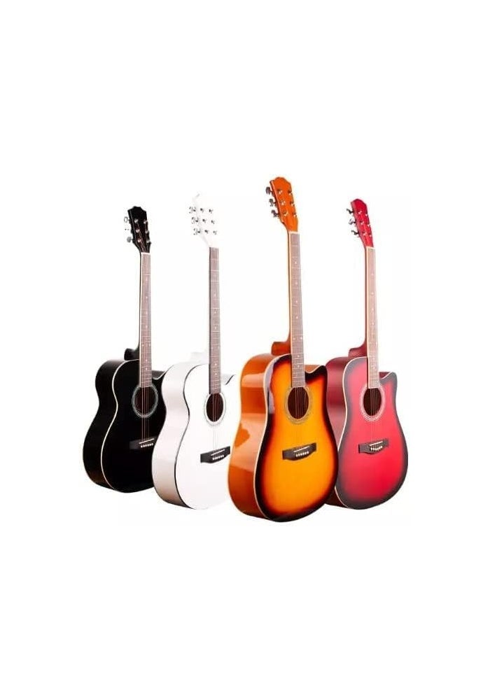 MegArya Student Acoustic Guitar Kit with Sunburst Finish - Image 4