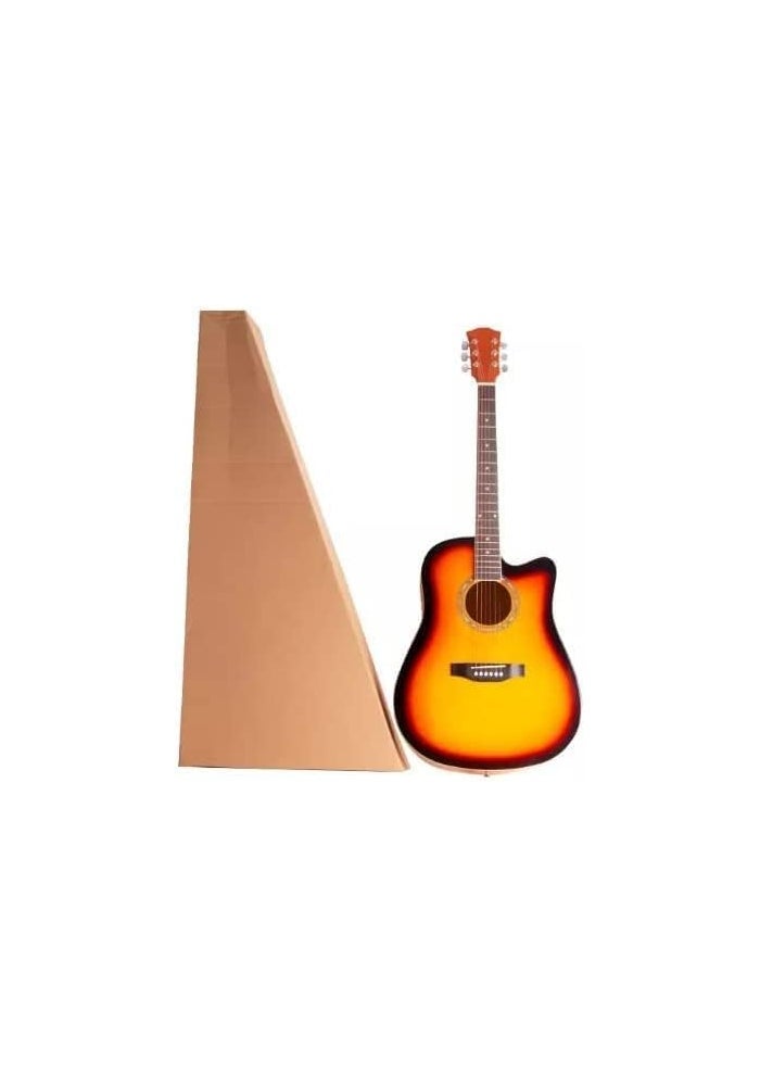 MegArya Student Acoustic Guitar Kit with Sunburst Finish - Image 2