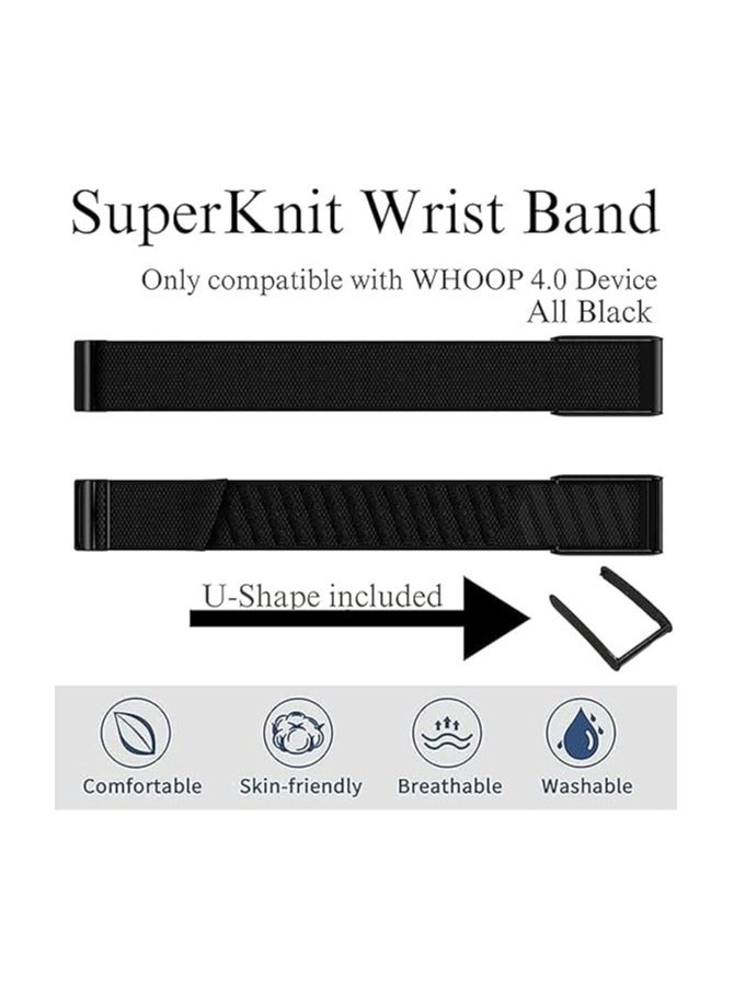 Nylon Sport Band Compatible with Whoop Band 4.0 Strap Breathable Nylon Adjustable Waterproof Replacement Wristbands Straps Connector Wearable Fitness Tracker Stylish Wristband Replacement Strap - Image 4