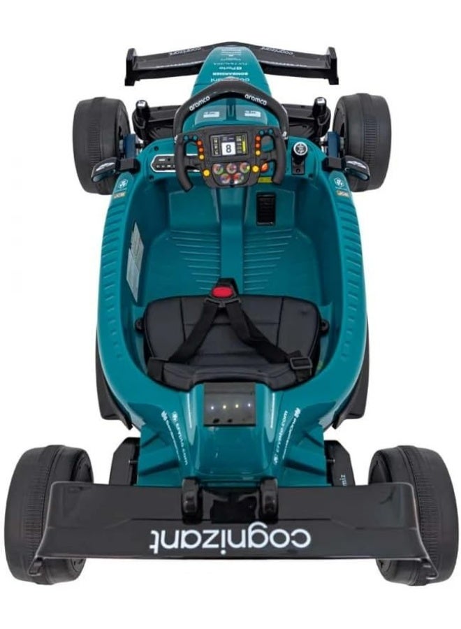 RALLY Kids Electric Formula Ride-On Car | 24V 5Ah Battery | Dual Motor | EVA Tires | Leather Seat | MP3 & USB Music | Age 3–7 Years - Image 4