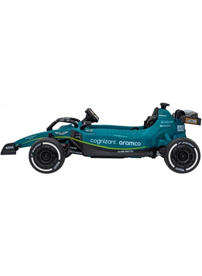 RALLY Kids Electric Formula Ride-On Car | 24V 5Ah Battery | Dual Motor | EVA Tires | Leather Seat | MP3 & USB Music | Age 3–7 Years - Image 5