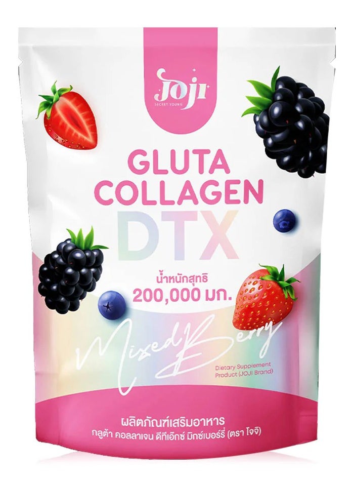JOJI Joji Gluta Collagen DTX Mixed Berry – 200,000mg | Brightens Skin & Boosts Immunity | Glutathione & Collagen Drink Powder  - Image 1