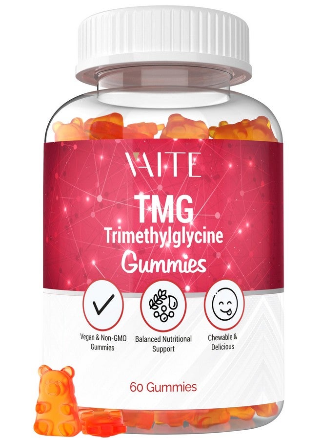 VAITE 800mg Trimethylglycine - TMG Gummies - Sugar-Free, Vegan & Gluten-Free - Chewable Supplement for Daily Nutritional Balance - 60 Chews - Supports Physical Performance - Image 1