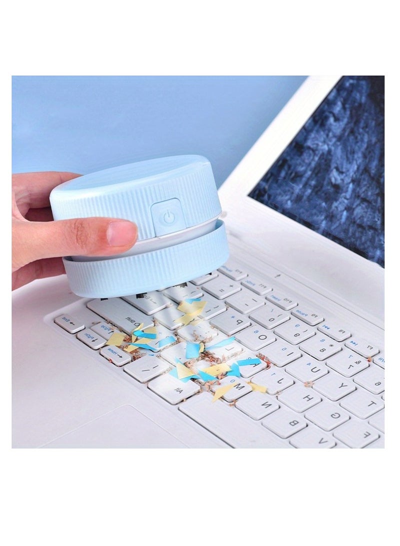 مكنسة كهربائية صغيرة لطيفة لسطح المكتب: حافظ على مكتبك نظيفًا وخاليًا من الغبار! - Image 1