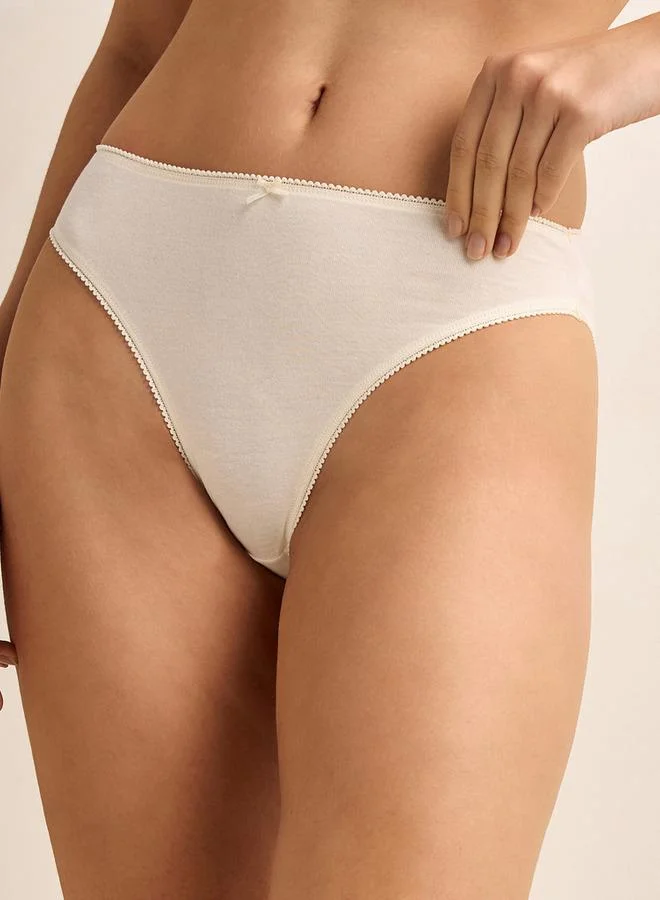 Splash FAV Set of 5 - Bikini Briefs Mid Waist with Bow Detail