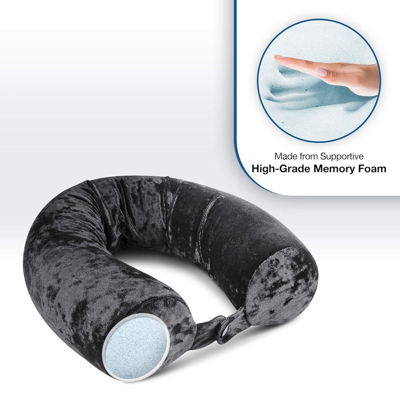 Cloudz Cloudz Flex Universal Memory Foam Travel Neck and Body Pillow - Black - Image 4