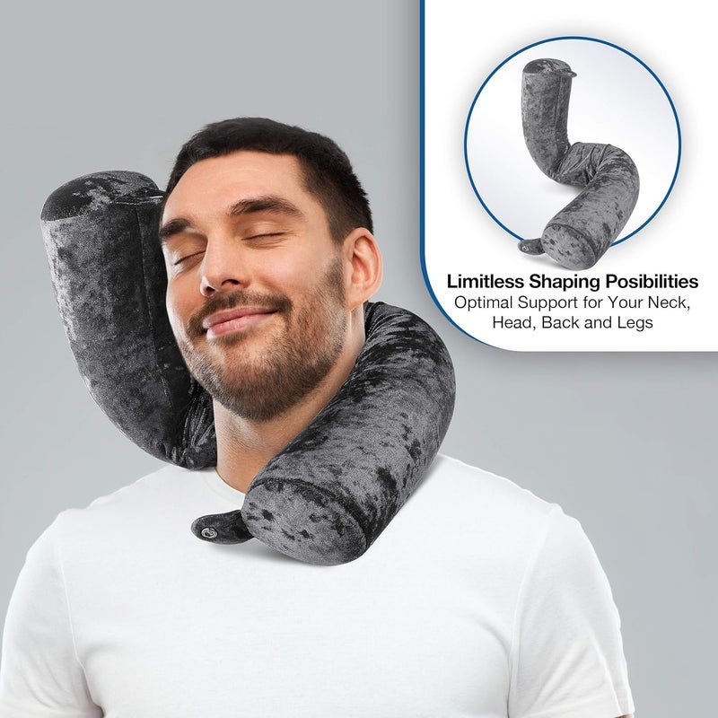 Cloudz Cloudz Flex Universal Memory Foam Travel Neck and Body Pillow - Black - Image 2