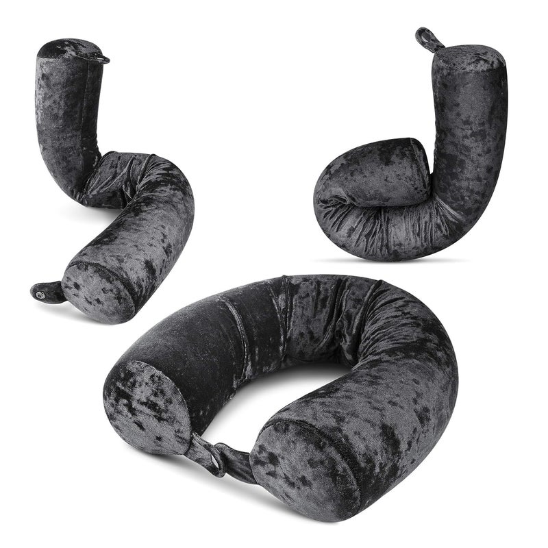 Cloudz Cloudz Flex Universal Memory Foam Travel Neck and Body Pillow - Black - Image 1