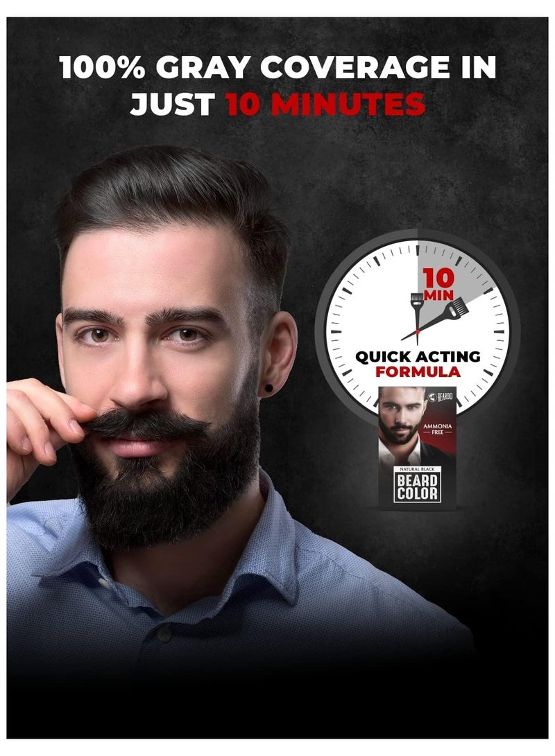 BEARDO Beard Color Black 60ml - Image 2