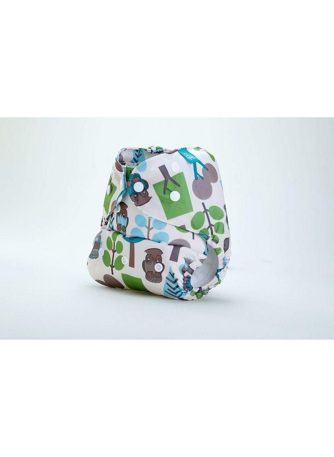 Bumberry Cloth Diaper Cover With 2 Wet Free Inserts Perfect For Babies Between 6-36 Months, 7 To 15 Kgs, Trees (Adjustable, Washable & Reusable, Snap Fit Diaper Cover With 2 Soakers)  - Image 2