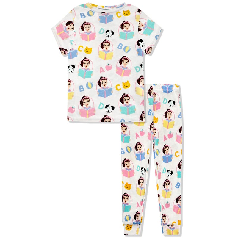 Ms. Rachel 2 Piece Pajama Set - Toddler Girls PJ Set with Short Sleeve Shirt & Pants - Kids Sleepwear Set - Official License - Image 1