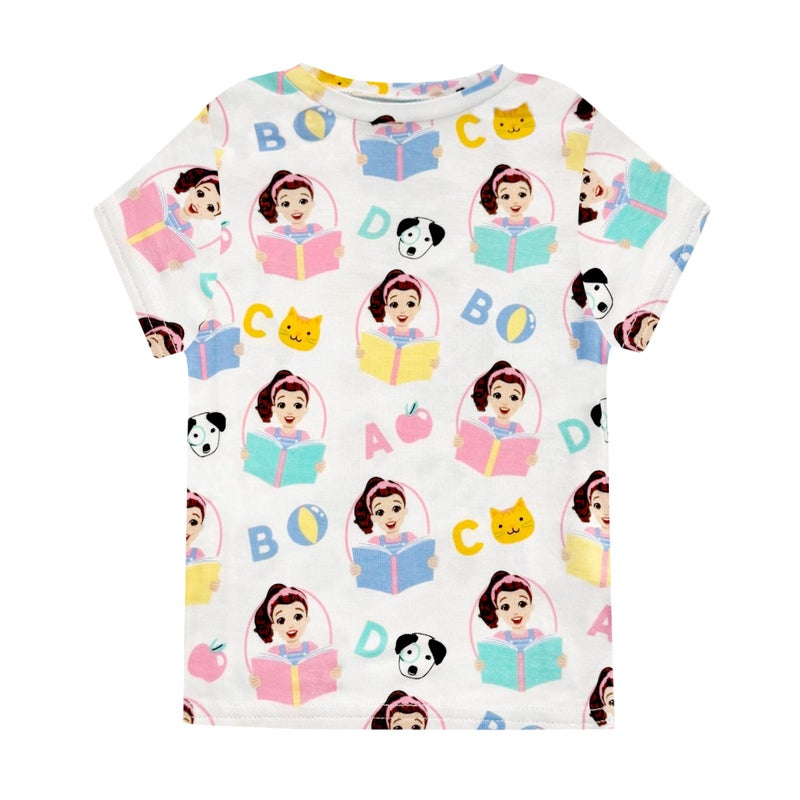 Ms. Rachel 2 Piece Pajama Set - Toddler Girls PJ Set with Short Sleeve Shirt & Pants - Kids Sleepwear Set - Official License - Image 3