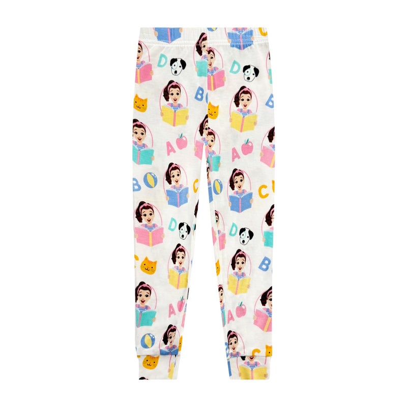 Ms. Rachel 2 Piece Pajama Set - Toddler Girls PJ Set with Short Sleeve Shirt & Pants - Kids Sleepwear Set - Official License - Image 4