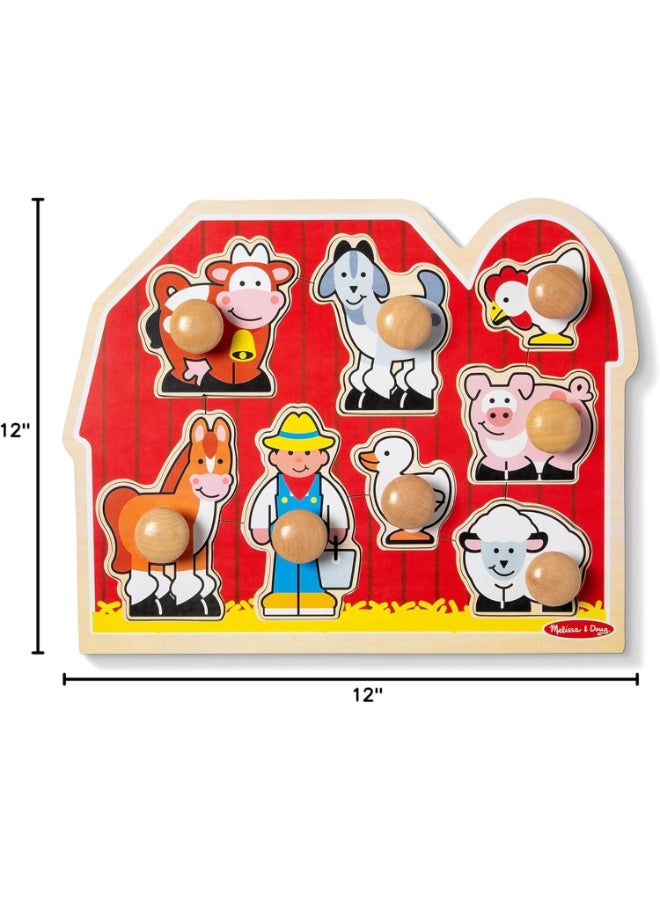 Melissa & Doug لعبة بازل مزرعة كبيرة مع مقبض عملاق - 8 قطع - Image 4