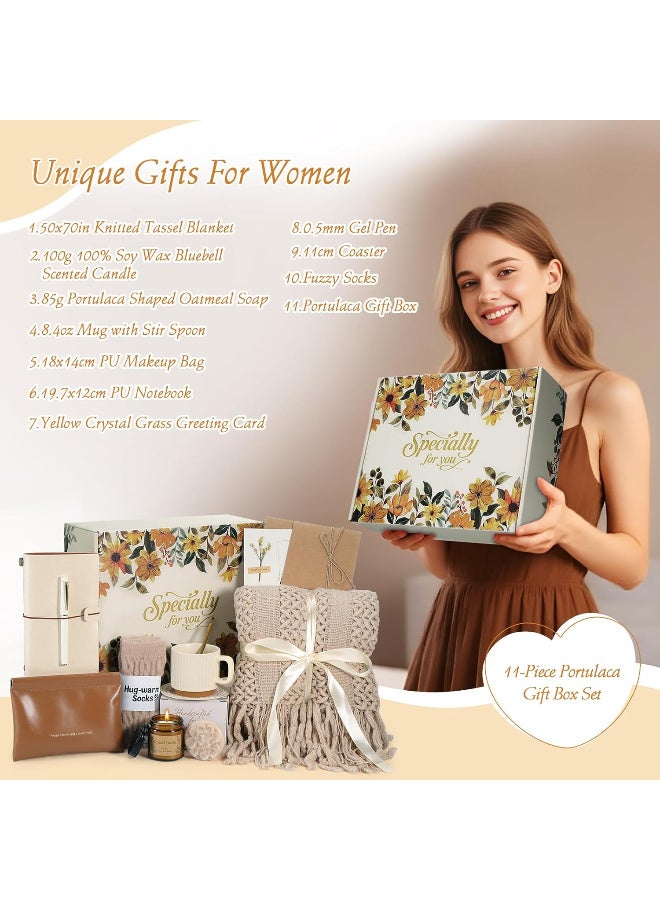 HSEAMALL Gift Box for Wife, Birthday Gift for Ladies Women, Christmas Gift for Women Girls, Gift Basket Set for Eid Ramadan Valentine's Day Mother's Day, Unique Gift Package for Friend Women Girls Sister - Image 2