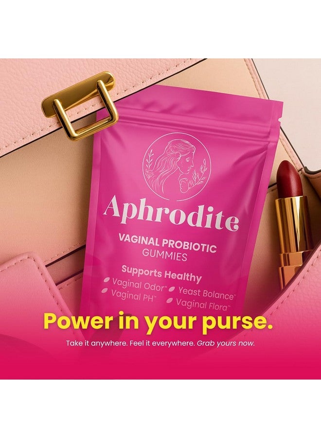 APHRODITE Women’s Probiotic Gummies | Vegan & Gluten-Free with Cranberry, Pineapple, Slippery Elm, Chlorophyll & XOS Prebiotics | 60 Gummies - Image 3