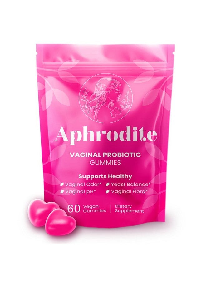 APHRODITE Women’s Probiotic Gummies | Vegan & Gluten-Free with Cranberry, Pineapple, Slippery Elm, Chlorophyll & XOS Prebiotics | 60 Gummies - Image 1
