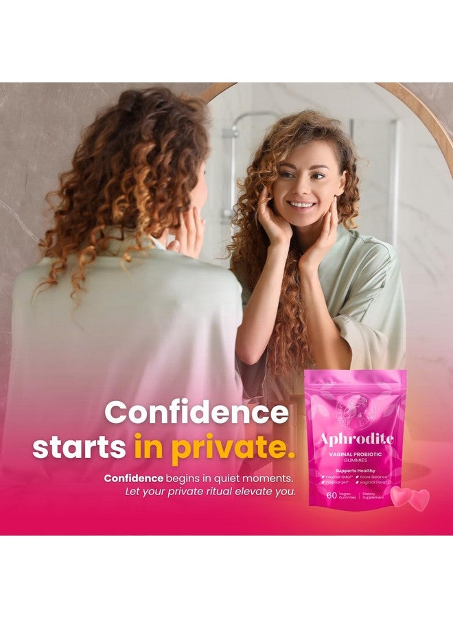 APHRODITE Women’s Probiotic Gummies | Vegan & Gluten-Free with Cranberry, Pineapple, Slippery Elm, Chlorophyll & XOS Prebiotics | 60 Gummies - Image 2