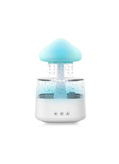 X spring Rain Cloud Humidifier, Mushroom Rain Humidifier, Essential Oil Diffuser with 7 Colors LED Lights, Rain Drop Humidifier with Calming Rain Sounds, Rain Cloud Diffuser to Help Sleeping and Stress  - Image 2